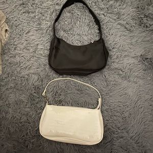 2 mini shoulder purses